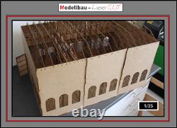 1 35 Malaan Laser-cut Wood Panzer Factory (3 Modules Complete) FREE SHIPPING