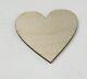 1/8 Thick 6 Wood Laser Cut Acrylic Heart With Or Without Hole