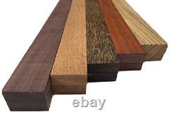 10 Pack Combo, 5 Species Cutting Boards Lumber Wood Blocks Lathe 3/4 x 2 x 24