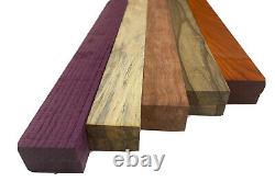 10 Pack Combo, 5 Species Cutting Boards Thin Dimensional Lumber 3/4 x 2 x 24