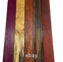 10 Pack Combo, 5 Species Cutting Boards Thin Dimensional Lumber 3/4 x 2 x 24