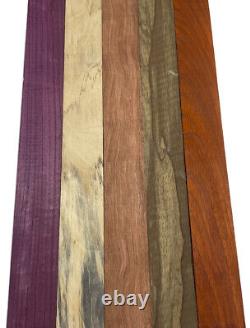 10 Pack Combo, 5 Species Cutting Boards Thin Dimensional Lumber 3/4 x 2 x 24