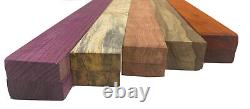 10 Pack Combo, 5 Species Cutting Boards Thin Dimensional Lumber 3/4 x 2 x 24