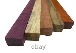 10 Pack Combo, 5 Species Cutting Boards Thin Dimensional Lumber 3/4 x 2 x 24