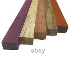 10 Pack Combo, 5 Species Cutting Boards Thin Dimensional Lumber 3/4 x 2 x 24