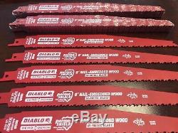 100 Freud Diablo 9 Recip Blades Wood DS0912BW FITS DEWALT 20V SAWZALLS