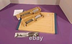 10017 new princess house bamboo cutting board set kit