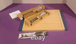 10017 new princess house bamboo cutting board set kit