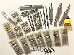 100Pcs Assorted Drill Bits Set for Wood Masonry Metal Drilling Cutting Tools