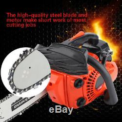 12\ 25.4CC 900W Bar Gas Chainsaw Powered Chain Sawing Wood Cutting Machine