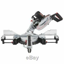 12 inch Dual Bevel Sliding Compound Miter Saw Wood Lumber Precise Cutting Tool