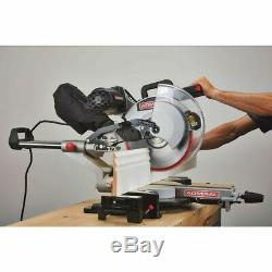 12 inch Dual Bevel Sliding Compound Miter Saw Wood Lumber Precise Cutting Tool