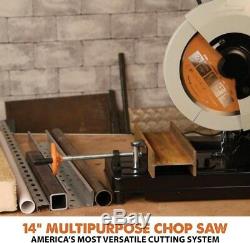 14 in Benchtop Chop Saw Multipurpose Cut Off Machine Metal Aluminum Wood Cutting