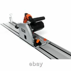 1400W Plunge Cut Track & Circular Saw with 2 Guide 700mm Rails 2 Clamps & Blade