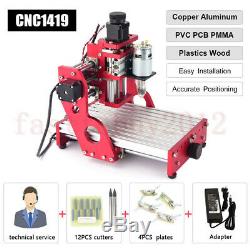 1419 CNC Laser Engraving Soft Metal Wood Router Carving Milling Cutting Machine