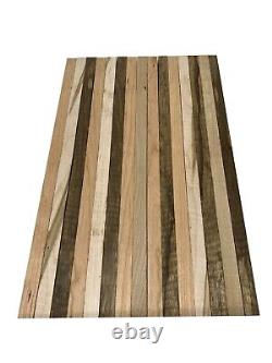 15 Pack, Cherry, Ambrosia, Black Limba Cutting Boards Blocks 3/4x 2 x 48