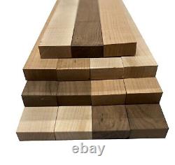 15 Pack, Cherry, Black Walnut, Hard Maple Cutting Boards Blocks 3/4x 2x 30