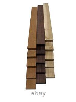 15 Pack, Leopardwood, Katalox, A. Maple Cutting Boards Blocks 3/4x 2x 36
