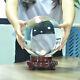 150mm Huge Asian Quartz Clear Magic Crystal Cut Healing Ball Sphere +wood Stand