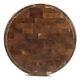 16 Inches Round Walnut Wood Butcher Block Cutting Board For 16l X 16w