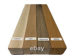 16 PACK COMBO, 4 Species, Cutting Boards, Turning Wood 2 X 2 X 24 FREE SHIP