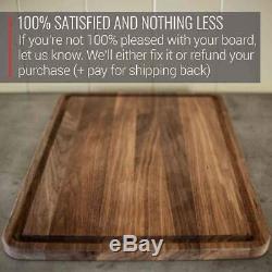 18 x 24 Extra Large Walnut Cutting Board with Juice Drip Groove Made in USA