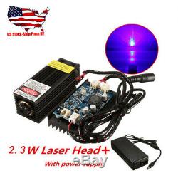 2.3W Laser Head Engraving Module with TTL For Metal Marking Wood Cutting Engraver