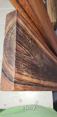 2 Pieces 4 Foot Long Tigerwood Cut Lumber Wood Craft Wood Heavy 1 Thick