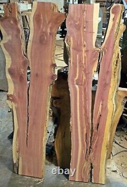 2 Red Cedar Crotch Cut Twins Live Edge Lumber 55 X 20 X 11 Slabs Cedar Wood