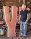 2 Xxx Cedar Live Edge Boards 60 By 27 Slabs Cedar Crotch Cut Figure Grain Wood