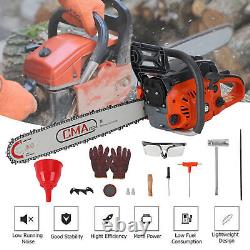 20 68CC Gasoline Chainsaw Cutting Wood Gas Sawing Aluminum Crankcase Chain Saw