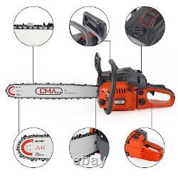 20 68CC Gasoline Chainsaw Cutting Wood Gas Sawing Aluminum Crankcase Chain Saw