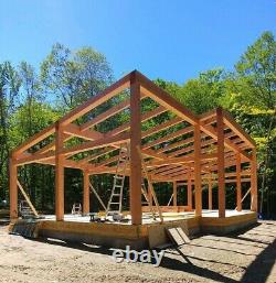 22' x 46' Timber Frame Cabin CNC Cut Frame Package
