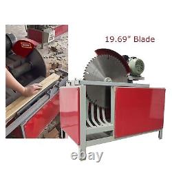 220V 19.7 Blade Desktop Round Wood Cutting Saw Circle Wood Log Cut-off Saw