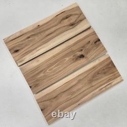 23 Very Cool Unique Set Of 3 Hickory Lumber Wood Kiln Dried Board Slab