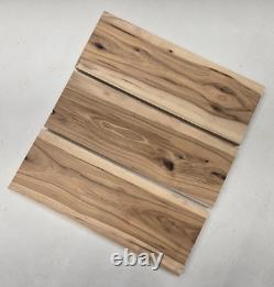 23 Very Cool Unique Set Of 3 Hickory Lumber Wood Kiln Dried Board Slab