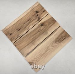 23 Very Cool Unique Set Of 3 Hickory Lumber Wood Kiln Dried Board Slab