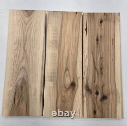 23 Very Cool Unique Set Of 3 Hickory Lumber Wood Kiln Dried Board Slab