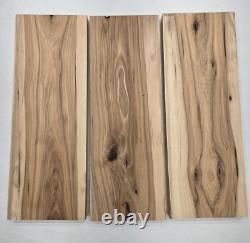 23 Very Cool Unique Set Of 3 Hickory Lumber Wood Kiln Dried Board Slab