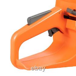 24 Inch Gasoline Chainsaw Cutting Wood Gas Sawing Crankcase Chain Saw 72cc NEW