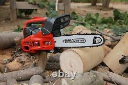 25.4CC Gas Chainsaw 12'' Top Handle Gasoline Powered Chain Saw 2-Stroke 1000W