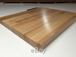 25 x 24 x 1.5 Maple Wood Butcher Block Counter top // Cutting Board