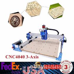 3 Axis 4040 Wood Carving Milling Machine Cnc Router Engraver Engraving Cutting