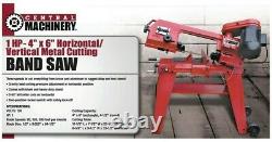 3 Speed 1 HP 4 in. X 6 in. Band Saw Horizontal Vertical Metal Cutting HEAVY DUTY