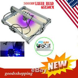 3000mW 2-Axis DIY Desktop Mini CNC Laser Engraver Cutter Wood Cut Machines