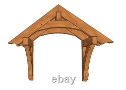 32 x 54 Timber Frame Entry Roof CNC Pre-Cut Frame Package