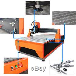3KW Wood CNC Router Engraving Drilling Cutting Machine Water Cooling 1300x2500mm