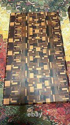 3d end grain wood cutting board