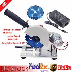 4 Cut-off/Chop Saw Mini Table Saw 0-45? Adjustable Soft Metal/Wood Cutting New