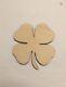 4 Leaf Clover Laser Cut Wood, Sizes Up To 5 Feet, Multiple Thickness, A003